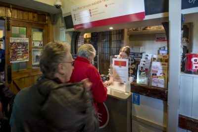 A convenient post-office in the Anglers Rest community pub