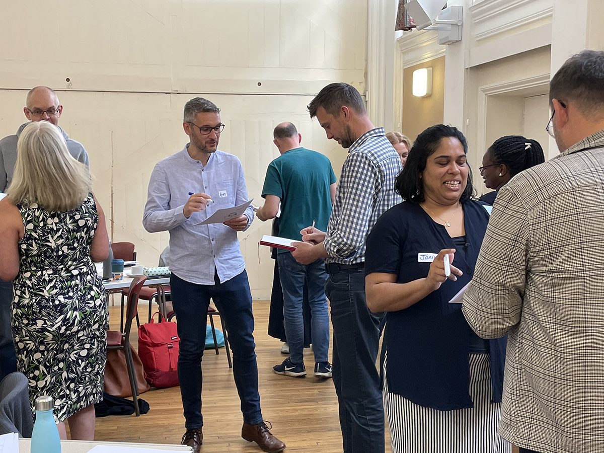 Icebreaker session at Leading the Way cohort meeting in York Leading the Way icebreaker session